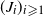 left parenthesis upper J Subscript i Baseline right parenthesis Subscript i greater than or slanted equals 1