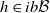 h element of i b script upper B