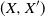 left parenthesis upper X comma upper X Superscript prime Baseline right parenthesis