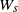 upper W Subscript s