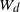 upper W Subscript d