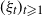left parenthesis xi Subscript t Baseline right parenthesis Subscript t greater than or slanted equals 1