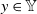 y element of double struck upper Y