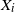 upper X Subscript i