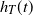 h Subscript upper T Baseline left parenthesis t right parenthesis