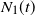 upper N 1 left parenthesis t right parenthesis