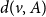 d left parenthesis v comma upper A right parenthesis
