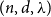 left parenthesis n comma d comma lamda right parenthesis