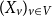 left parenthesis upper X Subscript v Baseline right parenthesis Subscript v element of upper V