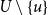 upper U minus StartSet u EndSet
