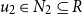 u 2 element of upper N 2 subset of or equal to upper R