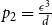 p 2 equals StartFraction epsilon cubed Over d EndFraction
