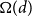 normal upper Omega left parenthesis d right parenthesis