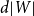 d StartAbsoluteValue upper W EndAbsoluteValue