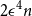 2 epsilon Superscript 4 Baseline n