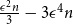 StartFraction epsilon squared n Over 3 EndFraction minus 3 epsilon Superscript 4 Baseline n