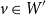 v element of upper W prime