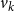 v Subscript k