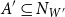 upper A prime subset of or equal to upper N Subscript upper W prime