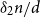 delta 2 n divided by d