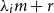 lamda Subscript i Baseline m plus r