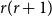 r left parenthesis r plus 1 right parenthesis