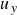 u Subscript y
