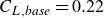 upper C Subscript upper L comma italic base Baseline equals 0.22