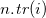 n period t r left parenthesis i right parenthesis
