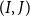 left parenthesis upper I comma upper J right parenthesis