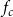 f Subscript c