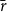 r overbar