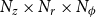 upper N Subscript z Baseline times upper N Subscript r Baseline times upper N Subscript phi