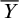 upper Y overbar
