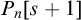 upper P Subscript n Baseline left bracket s plus 1 right bracket