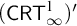 left parenthesis sans serif upper C upper R upper T Subscript infinity Superscript 1 Baseline right parenthesis prime