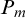 upper P Subscript m