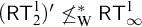 left parenthesis sans serif upper R upper T 2 Superscript 1 Baseline right parenthesis prime neither less than nor equals Subscript normal upper W Superscript asterisk Baseline sans serif upper R upper T Subscript infinity Superscript 1
