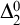 normal upper Delta 2 Superscript 0