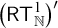 left parenthesis sans serif upper R upper T Subscript double struck upper N Superscript 1 Baseline right parenthesis prime