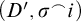 left parenthesis upper D prime comma sigma Superscript⌢Baseline i right parenthesis