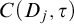 upper C left parenthesis upper D Subscript j Baseline comma tau right parenthesis