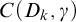 upper C left parenthesis upper D Subscript k Baseline comma gamma right parenthesis