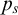 p Subscript s