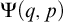 normal upper Psi left parenthesis q comma p right parenthesis