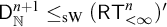 sans serif upper D Subscript double struck upper N Superscript n plus 1 Baseline less than or equals Subscript s upper W Baseline left parenthesis sans serif upper R upper T Subscript less than infinity Superscript n Baseline right parenthesis prime