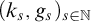 left parenthesis k Subscript s Baseline comma g Subscript s Baseline right parenthesis Subscript s element of double struck upper N
