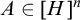 upper A element of left bracket upper H right bracket Superscript n