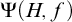 normal upper Psi left parenthesis upper H comma f right parenthesis