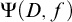 normal upper Psi left parenthesis upper D comma f right parenthesis